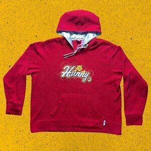 Vintage Pooh bear polar fleece hoodie sweatshirt